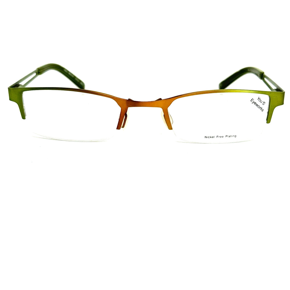 You’s Eyeworks Eyeglasses Frames Mod.421 Col 655 Green 49-21-130 H14878